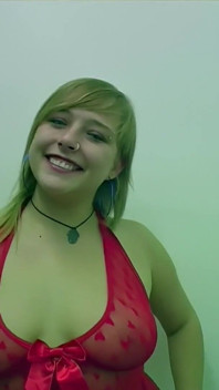 A Barrage of Facial Cumshots While She Sits Encircled by Many Cocks