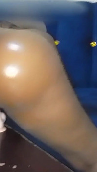Caught Riding and Twerking on My White Cock Dildo
