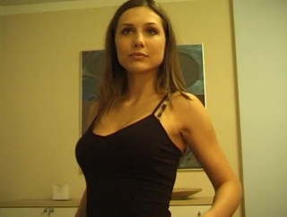 Flash Model Amateurs: Fabulous brunette babe strips and shows her hot body