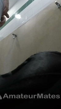 Amateur Str8 Boy Caught Peeing at Public Toilet Urinal
