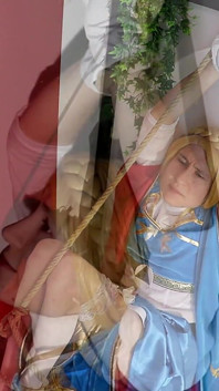 Фембой Zelda захвачен Ganondorf