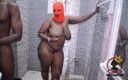 African Kween: Stiefzoon beukt zijn dikke kont stiefmoeder in de badkamer