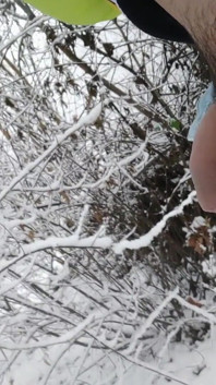 Peeing in Snow Land- Snow Everywhere