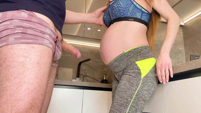 CumInMyMouthBaby: Cum Twice in Busty Redhead Step Stepsister Nine Months Pregnant
