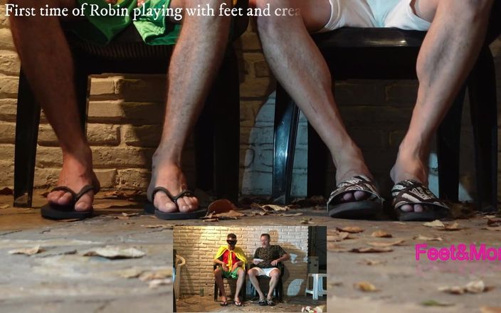 Feet&amp;More: Robin играет со ступнями и сливками - полная версия