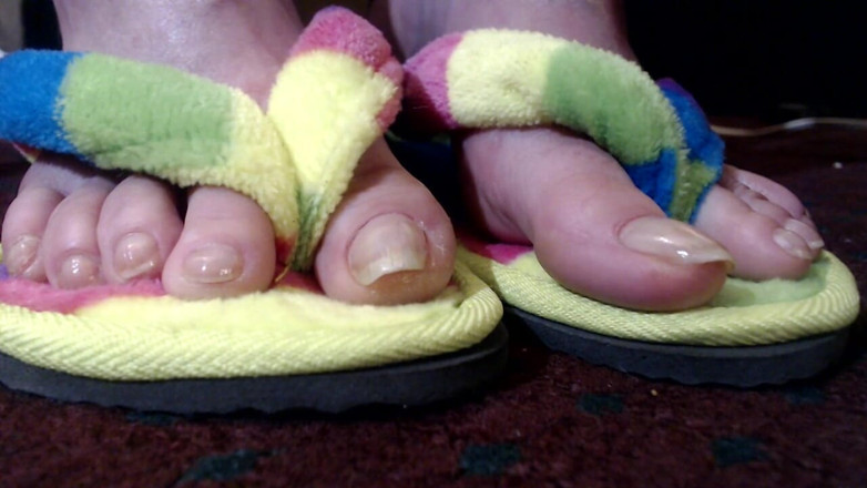 Abby Anna: Longues tongs naturelles