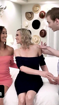 Swappz - Hot & Sneaky Step Moms Catch Step Sons and Teach Sex Lessons