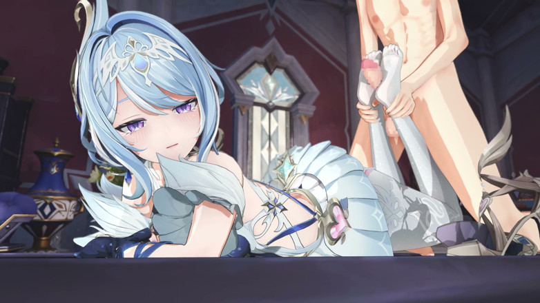 NSFWOtaku: Genshin Impact - Odette Passionate Sex Scene - 3D Hentai Animation