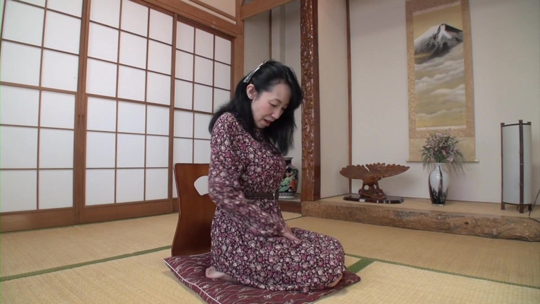 Japan Lust: Busty Japanese granny strips and rides cock