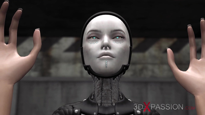 3dxpassion: Area 51. Sistema di super scopata. Androide femmina sci-fi scopa una...