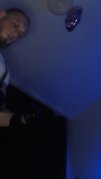 Straight Alpha in Suspenders with Leather Gloves