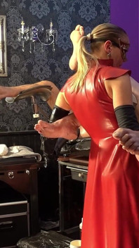 Monster Dildos Extreme Insertion with Adelina Noir
