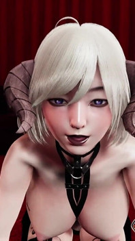 Rule34 Domina anime mädchen - intensive bondage-blowjob und handjob mit großem schwanz, Hentai-Animation 3D mit gesichtsbesamung