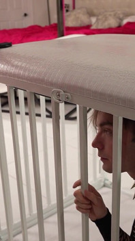 Eva Maxim Plays with a Caged Fuck Buck
