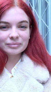 GERMAN SCOUT - Redhead small teen Miss Olivia at casting fuck