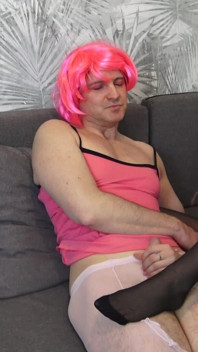 Perverse Pink Fetish Couple Enjoys Naughty Nylon Foot Sex Games!