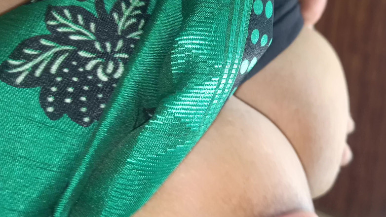 Palani69: Sari verde tía caliente romance video viral