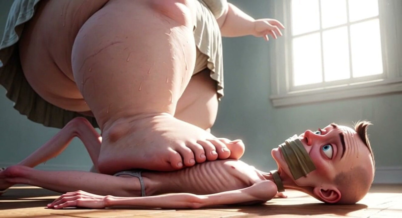 YOUR BEST FANTASY: SSBBW يخطو بقوة على وجه الرجل - إذلال