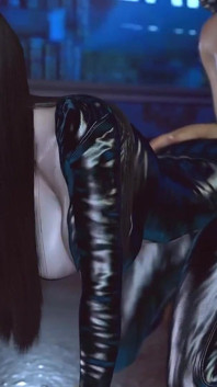 Model cosplay si jalang miang 3D berkongkek bertiga dengan batang besar