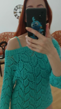 I Knitted Myself a Top and a Sweater, Bragging 2