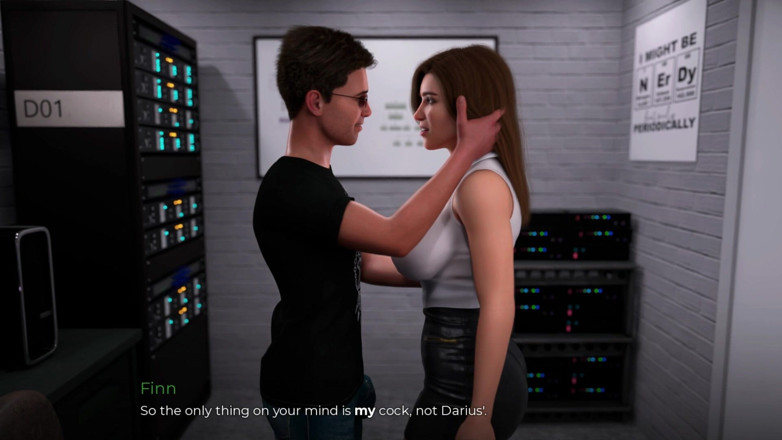 Lustful Gaming: Hot Office Babe Submissive to a Big Cock Nerd and...