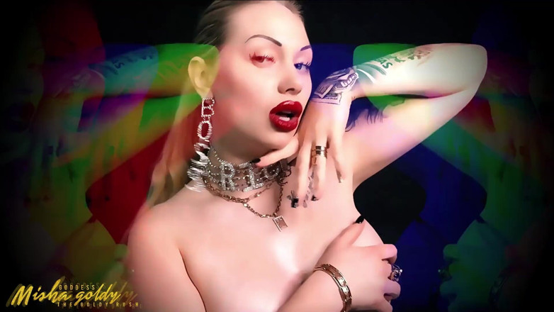 Goddess Misha Goldy: Binaural asmr і mindfuck! Дрочити мені в рот і плюнути!