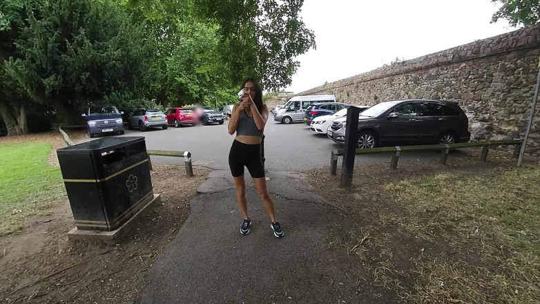 VR smokers HD-2D Videos Only: Kim Model - Walkabout