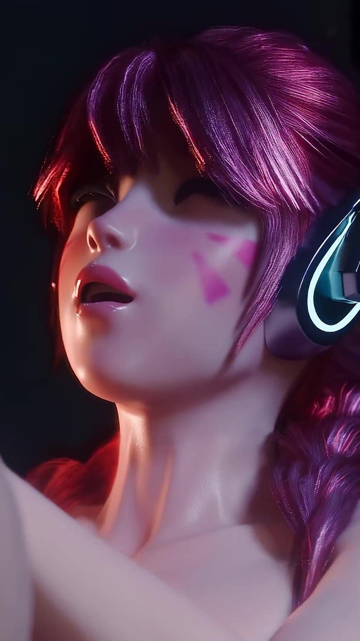 Orlikx: Tesão D.va fode no banheiro - Overwatch 3D Animation