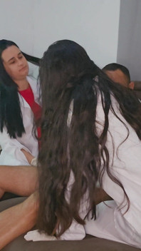 Brasilianische Krankenschwestern Kümmern Sich Um Einen Patienten