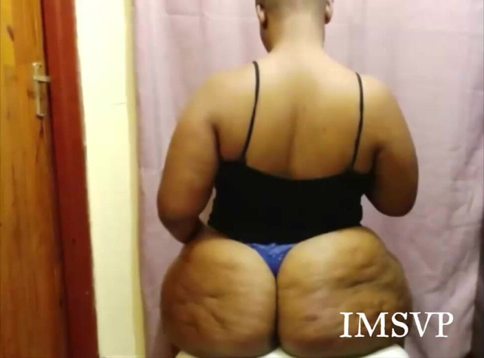 Big black clapping booties: Jack off to My Ginormous Ass in a Sexy Thong,...