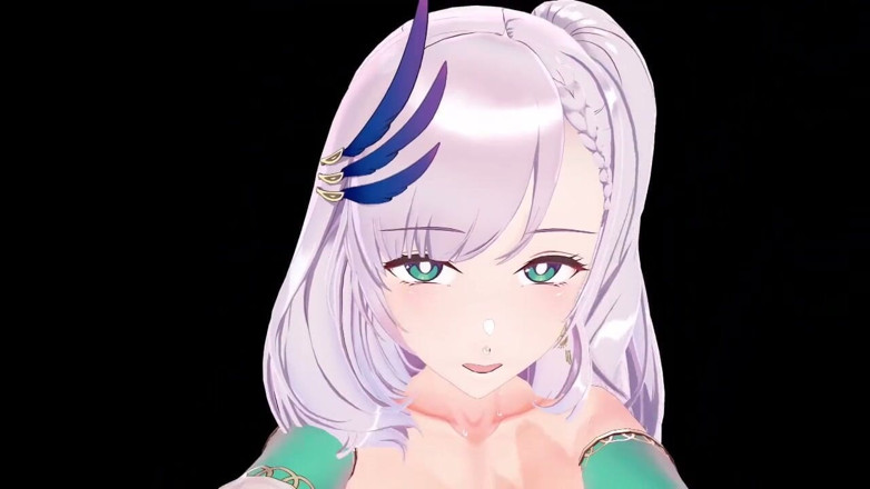 NSFWOtaku: Hololive - pavolia Reine hot &amp; intimo sesso notturno - 3D Hentai Animations