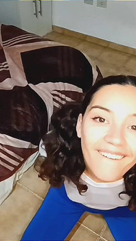 Sexy Latina Girl on Her Knees Asking You to Fill Her Mouth with Milk