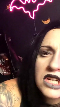 Satanic Rocker Chick