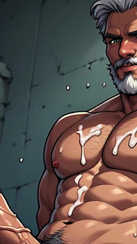 Arte de hombres musculosos calientes