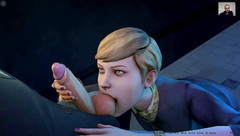 3DXXXTEEN2 Cartoon: Dívka polyká sperma po kouření a honění na záchodě - 3D porno -...