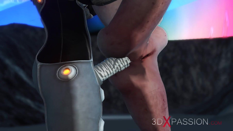 3dxpassion: Самку-инопланетянку жестко трахает исследователь sci-Fi в скафандре на экзопланете