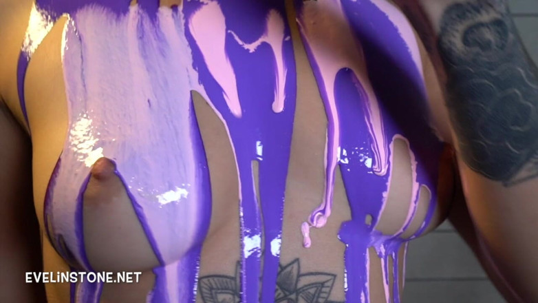 Evelin Stone: Titty Worship Liquid Latex Meditation