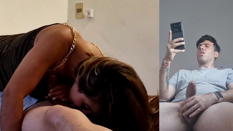 Latinascachondas: My Boyfriend Sees How I Suck Another Cock