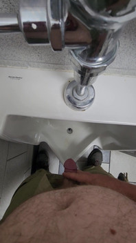 Pissing Ina Public Bathroom.