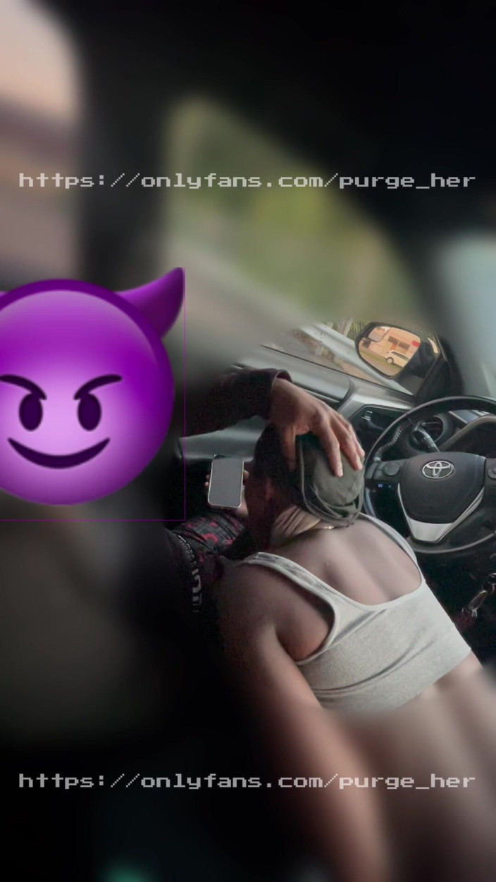 Purge_her: Cars Pass by While She Suck My Dick