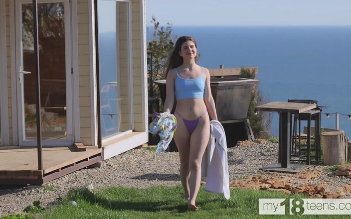 My 18 Teens: My18teens - sevimli genç kız açık havada amını sikiyor