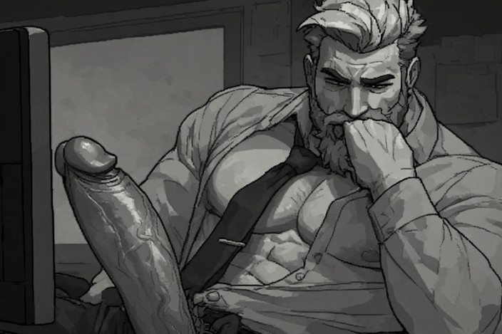 Erotic Man: 구멍을 핥기 위해 구걸하는 똑바른 남자