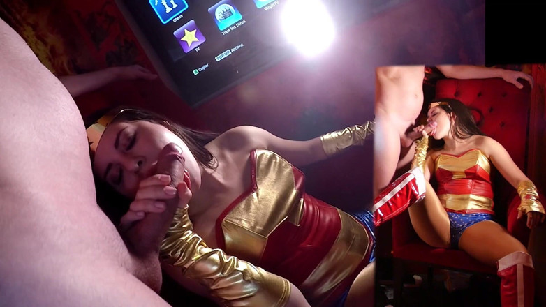 Nylon Xtreme: Cassie Fire in wonder scopa con calze beige