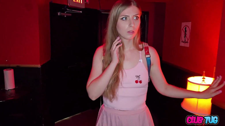Club Tug: Innocent Winter Flynn Jerks in Adult Theater!