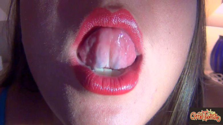 Wild Phoenix: My Extreme Close-up Mouth Tour - Green M&amp;m Munching Remastered HD