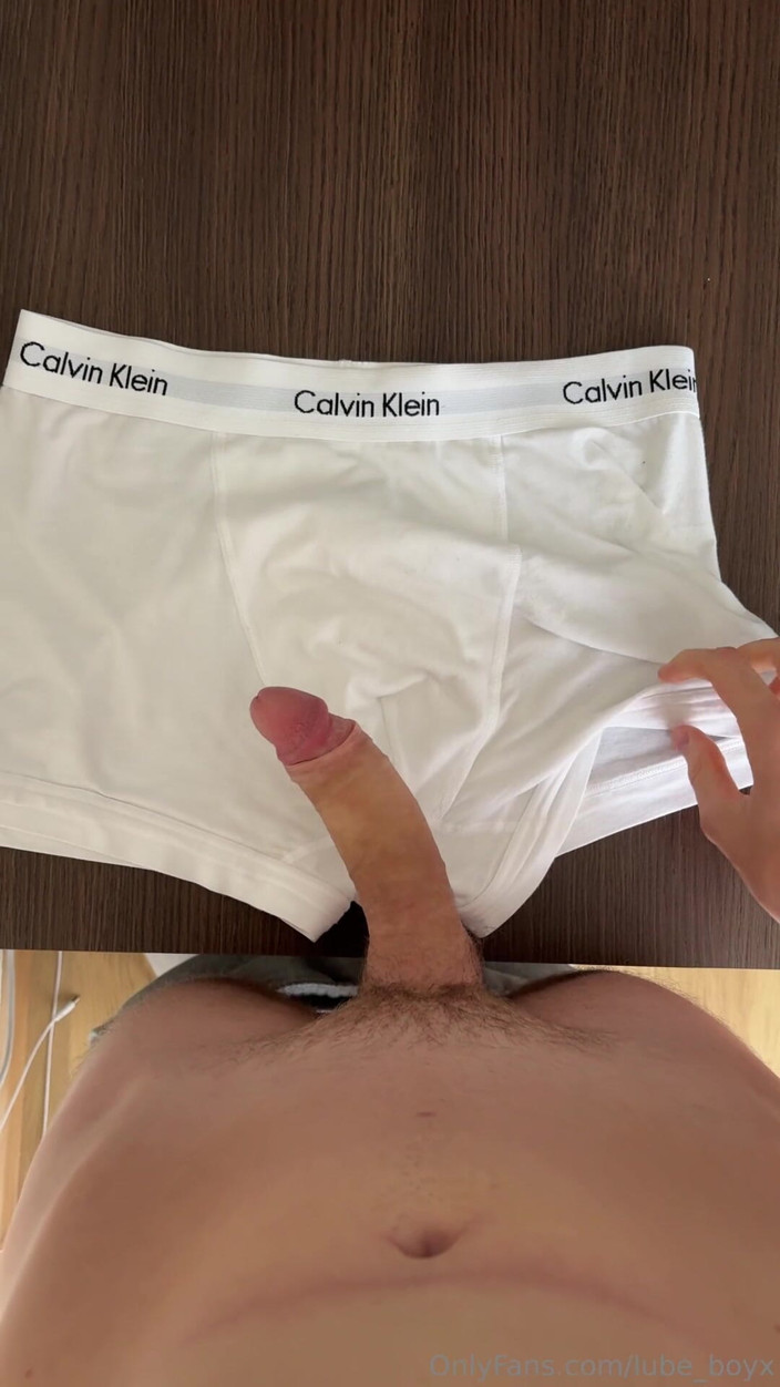Lubeboyx: Świeży wytrysk na My Boxers Calvin Klein