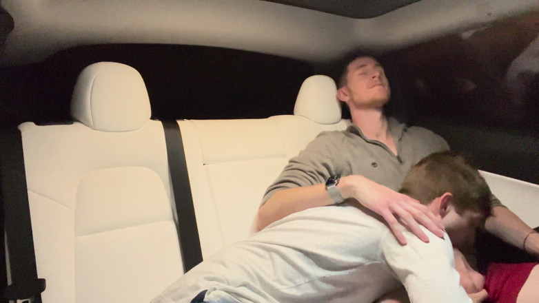 The Step Brothers: Giving My Step Bro a Blowjob in the Car