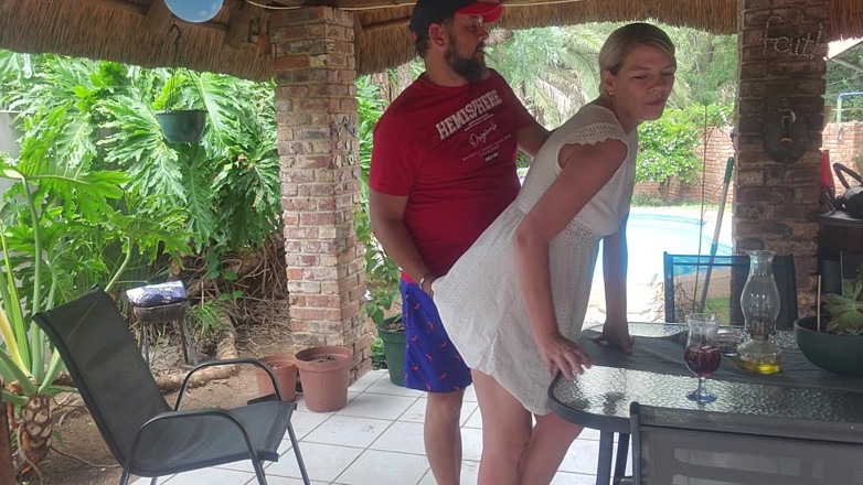 Sparowdox: Fucking the Neighbors Wife on the Patio Were He Can...
