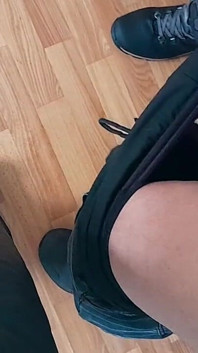 Three Female Students Gathered Together in an Empty Lecture Hall During a Break to Have Sex