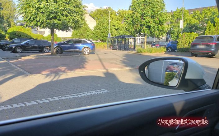 GayKinkCouple: Sperma gefärbtes hemd 3 riskanter autospaß